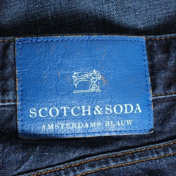 Scotch & Soda Ralston Slim Dark Worn Denim Jeans 31x32 - Picture 4 of 8